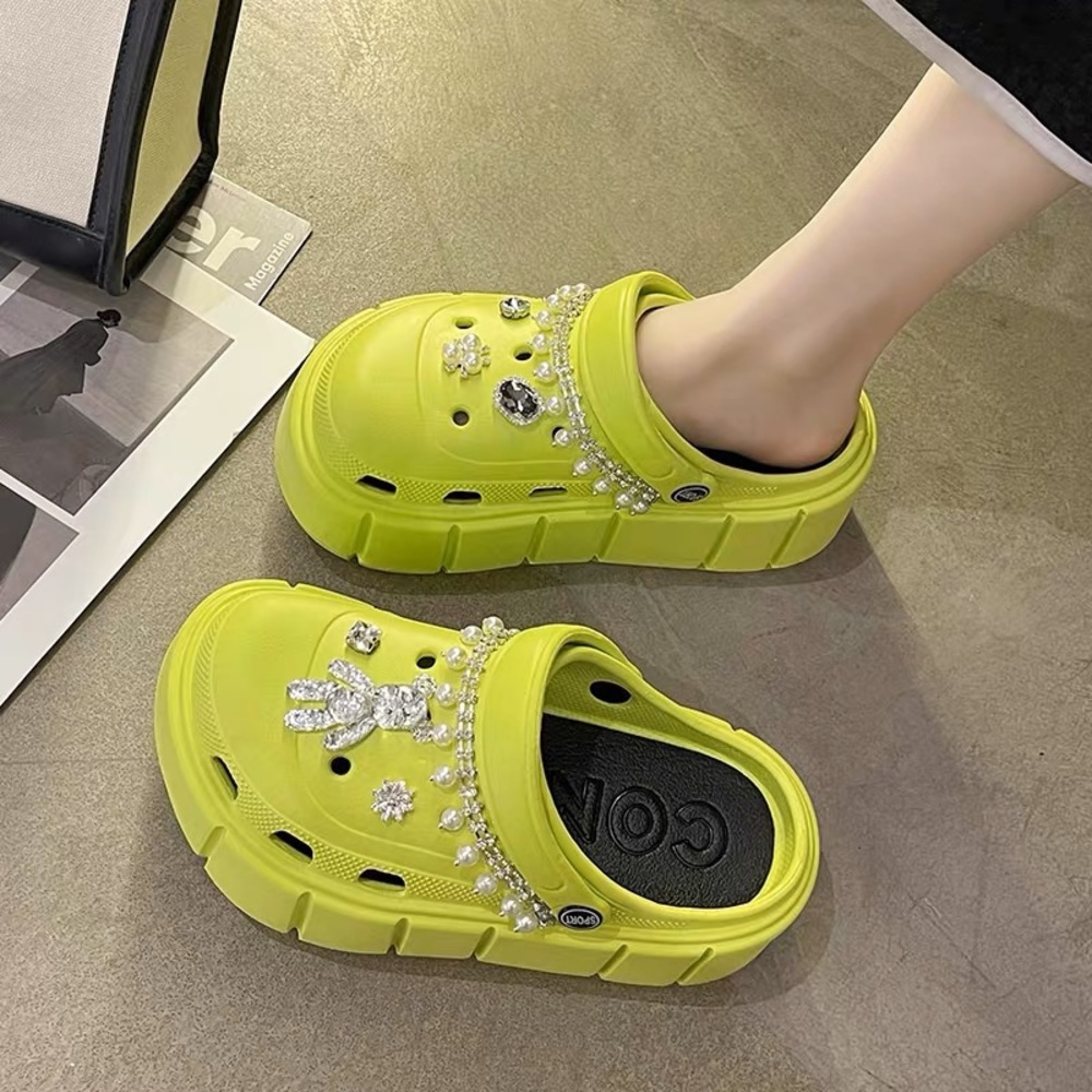 Black Platform Clogs - image 3